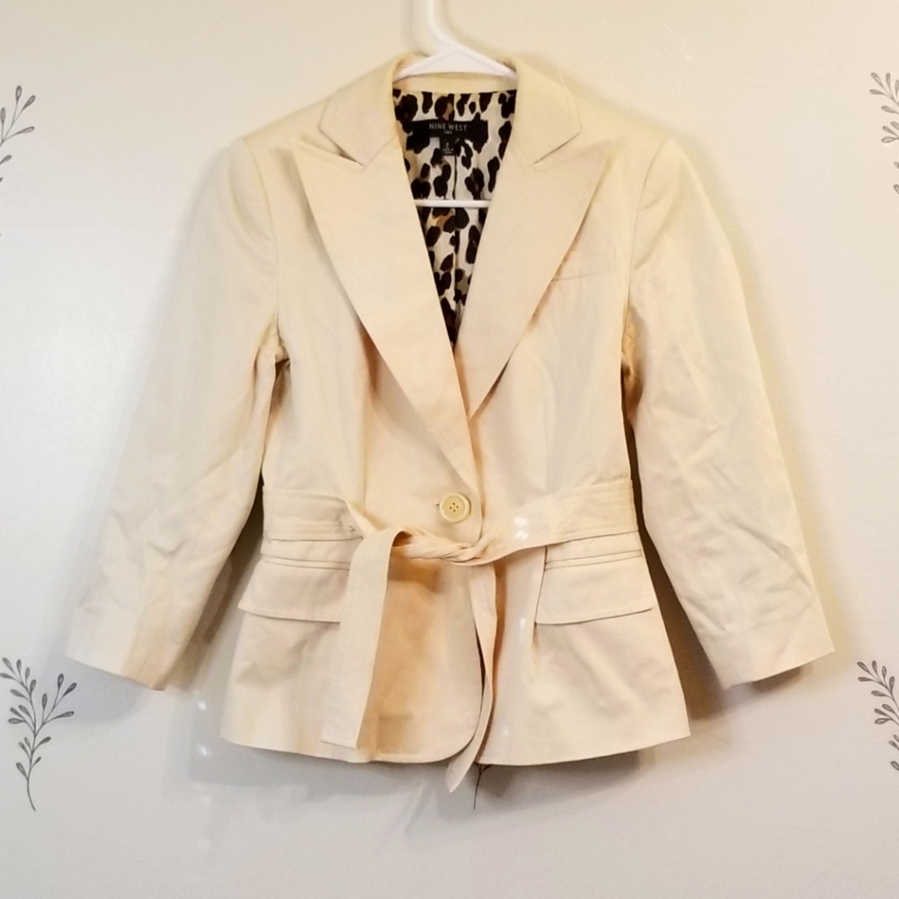 Nine West Suit Leopard & Cream Jacket - Picture 1 of 5